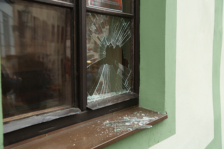 A2B Glass are able to board up broken windows while they are being repaired in Tamworth.